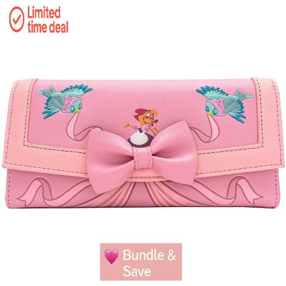 Faux Leather Flap Wallet with 6 Card Slots and ID Holder - Picture 1 of 5